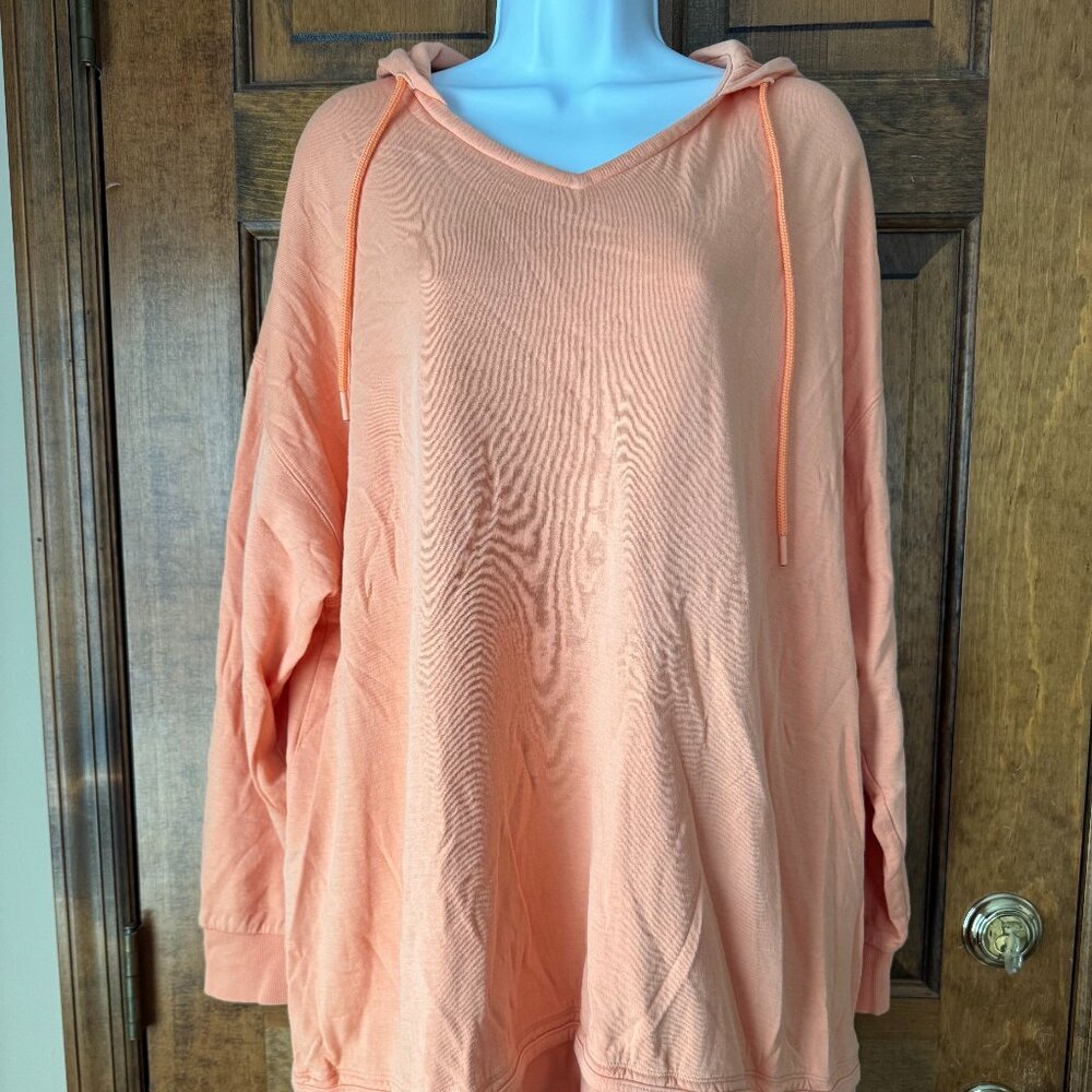 Athleta Orange Sundown Alliance Hoodie Sweatshirt Size 1X